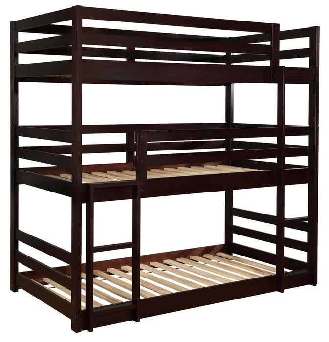 Sandler Cappuccino Three Bed Bunk Bed image