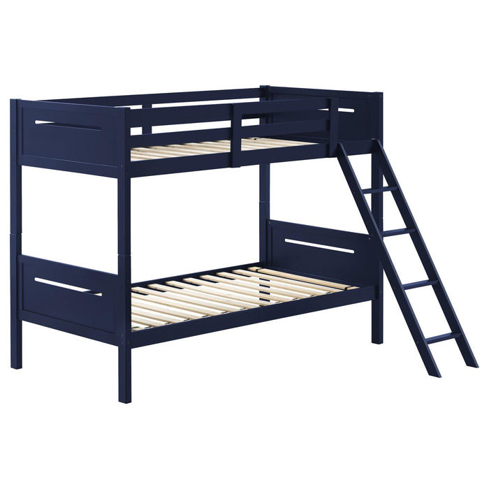 405051BLU TWIN/TWIN BUNK BED image