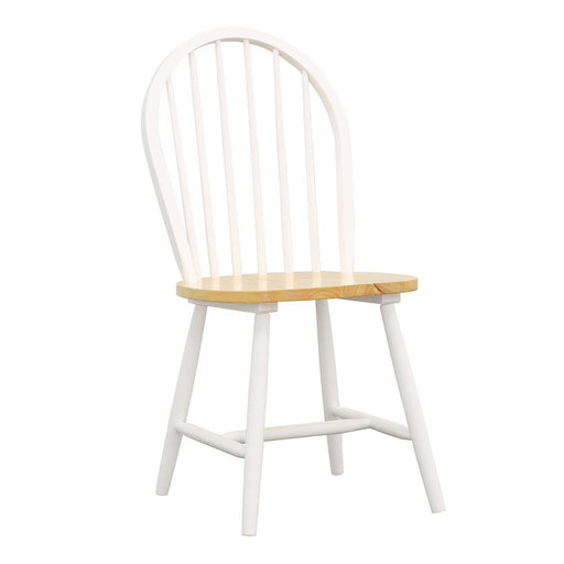 Country Two Tone Natural Wood Dining Chair image