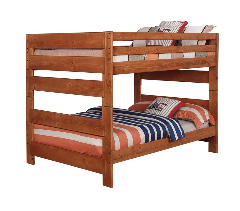 Wrangle Hill Amber Wash Full over Full Bunk Bed image