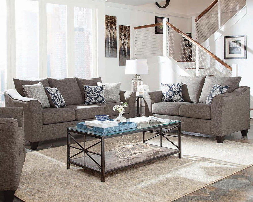 Salizar Transitional Grey Two Piece Living Room Set image