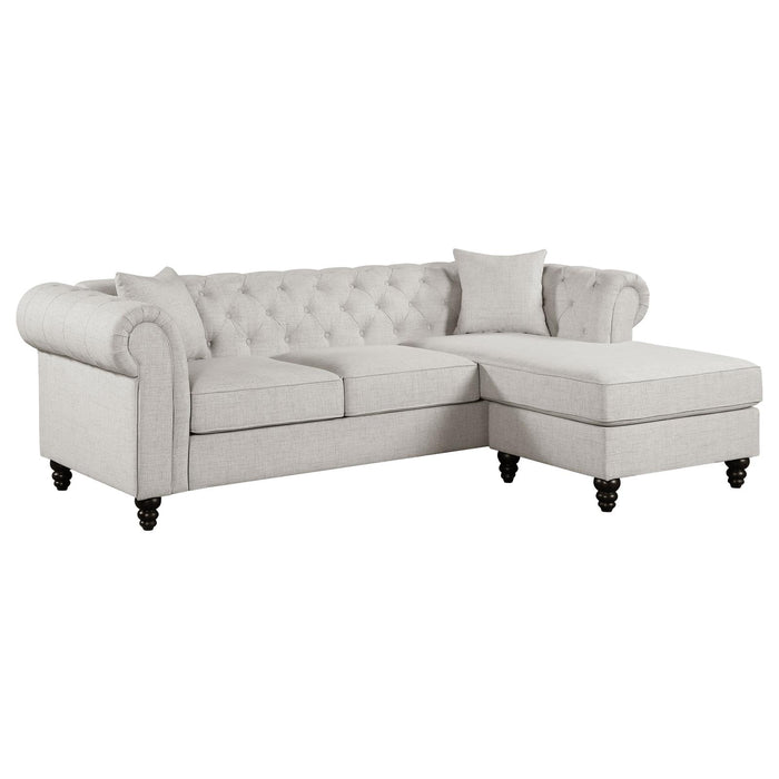 Cecilia   Sectional   Pearl Silver image