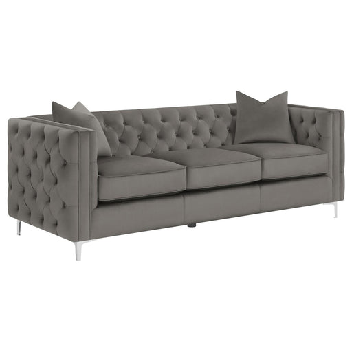 Phoebe Tufted Tuxedo Arms Sofa Urban Bronze image