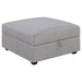 Cambria Square Storage Ottoman Grey image