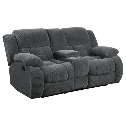 Weissman Grey Reclining Loveseat image