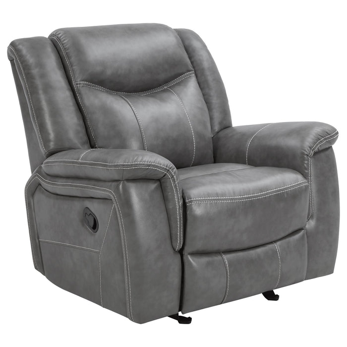 Conrad Transitional Grey Glider Recliner image