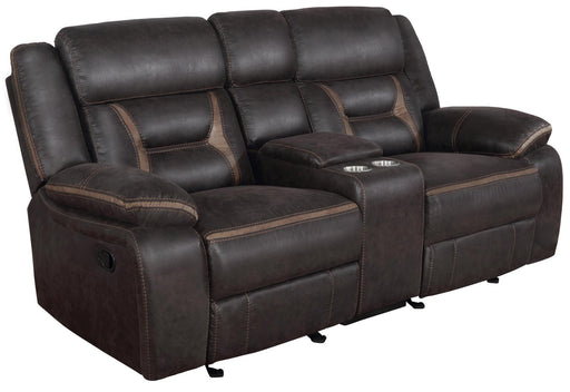 651355 GLIDER LOVESEAT W/ CONSOLE image