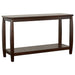 Wood Top Espresso Sofa Table image