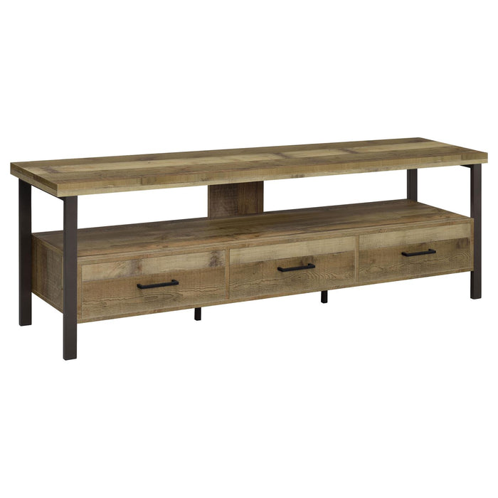 Rustic Weathered Pine 71" TV Console image