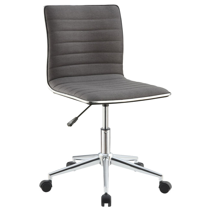 Modern Grey and Chrome Home Office Chair image