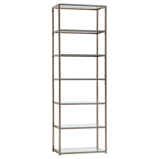 G801017 Contemporary Black Nickel Six Tier Bookcase image