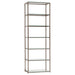 G801017 Contemporary Black Nickel Six Tier Bookcase image