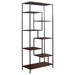 Industrial Walnut and Black Bookcase image