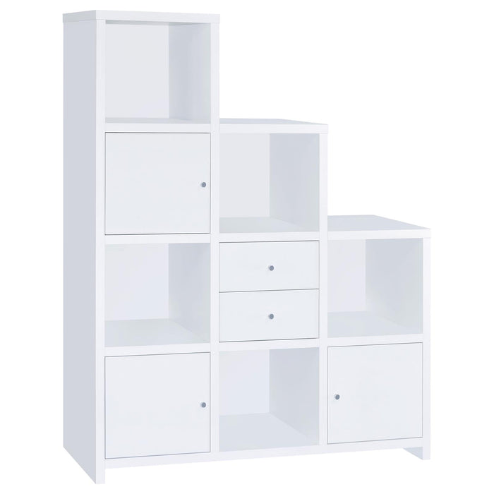 G801169 Contemporary White Bookcase image