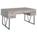 Industrial Grey Driftwood Writing Desk image