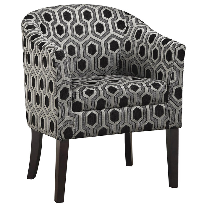 Charlotte Hexagon Print Accent Chair image