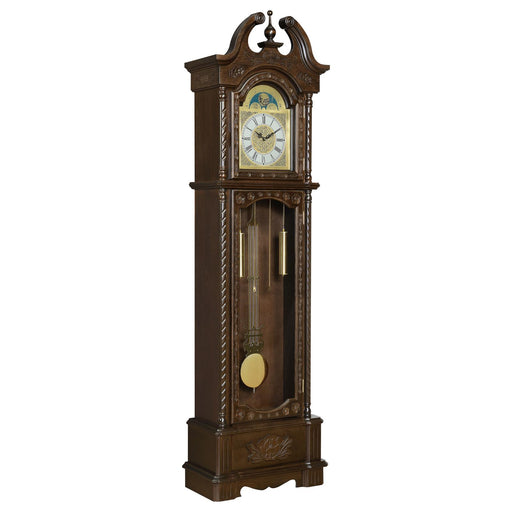 Traditional Brown Grandfather Clock image