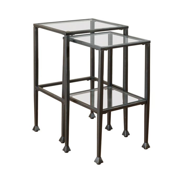 Transitional Black Nesting Table image