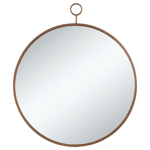 G902354 Round, Gold Mirror image