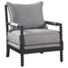 Traditional Grey and Cappuccino Accent Chair image