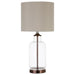 Transitional Clear and Bronze Table Lamp image