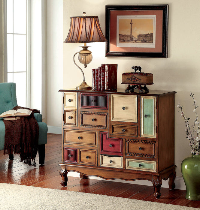 DESREE Multi/Antique Walnut Accent Chest image