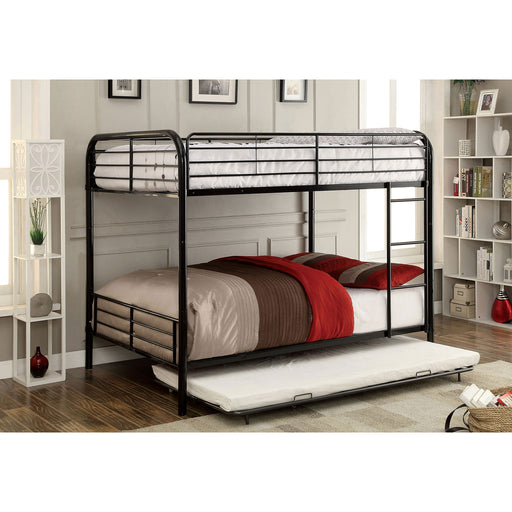 BROCKET Black Metal Full/Full Bunk Bed image