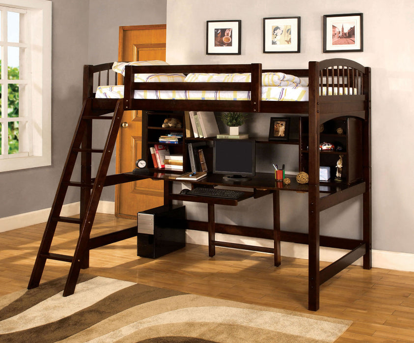 Dakota Ridge Espresso Twin Loft Bed w/ Workstation image