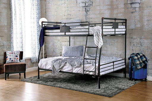 Olga I Antique Black Full/Queen Bunk Bed image