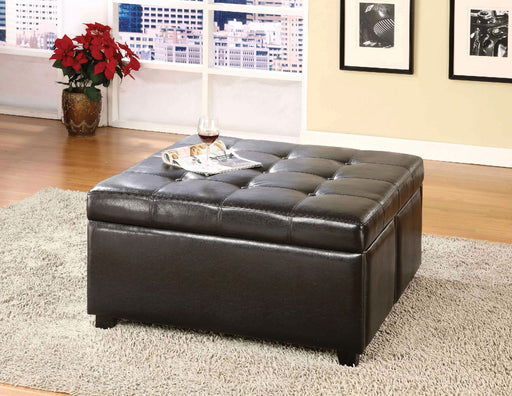 Petula Espresso Storage Ottoman w/ 4 Drawers image