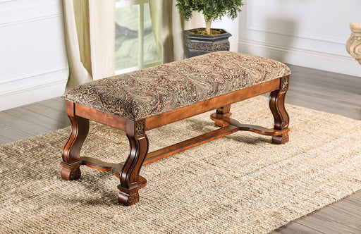 Vale Royal Antique Oak/Pattern Bench image