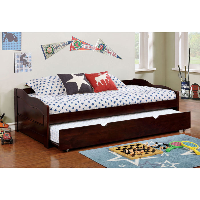 SUNSET Dark Walnut Daybed w/ Trundle, Espresso image