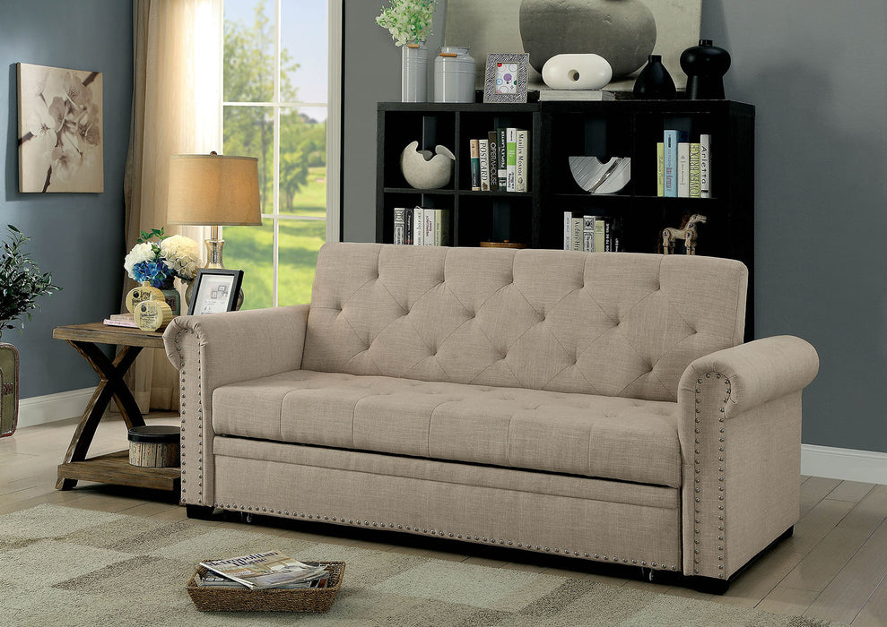 Iona Beige Futon Sofa image