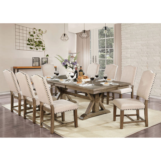 Julia Light Oak 9 Pc. Dining Table Set image