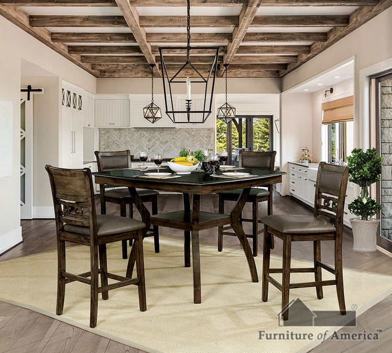 Flick Rustic Oak Counter Ht. Table image