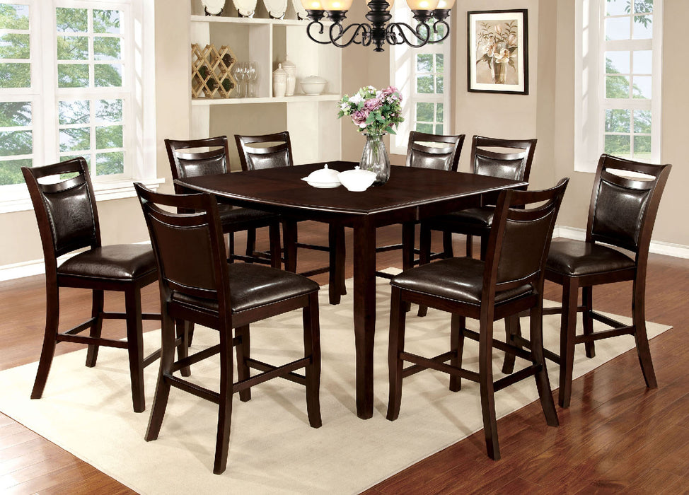 WOODSIDE II Dark Cherry 9 Pc. Counter Ht. Table Set image