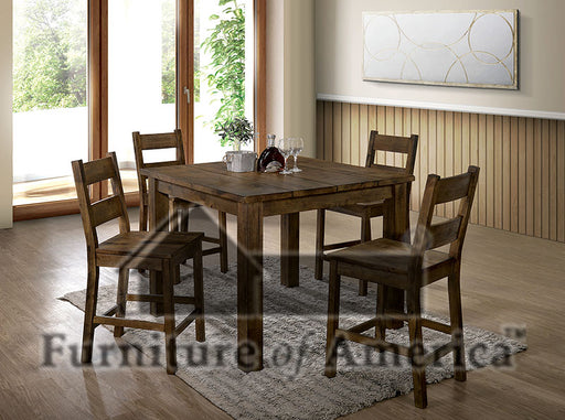 Kristen Ii Rustic Oak Counter Ht. Table image