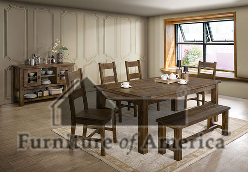 Kristen Rustic Oak Dining Table image