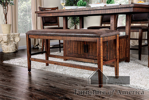 Wichita Light Walnut Counter Ht. Bench image