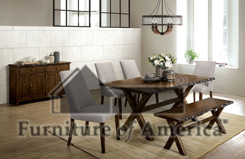 Woodworth Walnut 6 Pc. Dining Table Set w/ Bench image