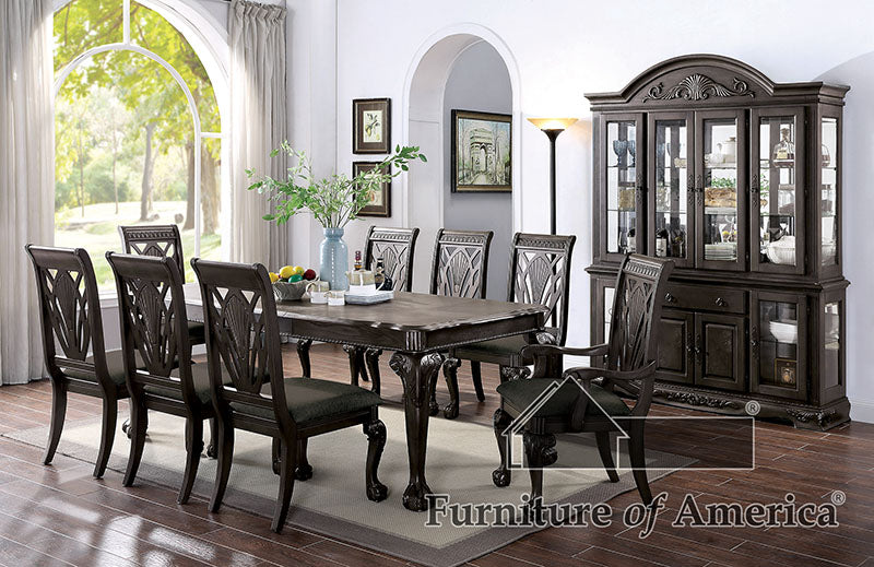 Petersburg Dark Gray Dining Table w/ 1x18"Leaf image