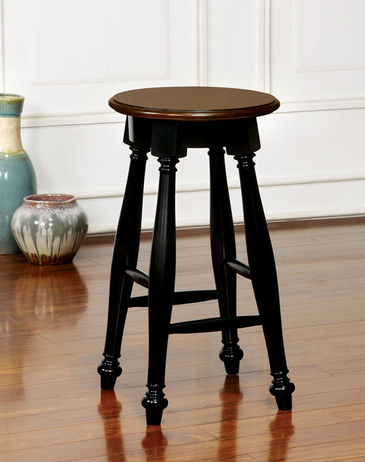 SABRINA Black/Cherry Counter Ht. Stool, Cherry & Black (2/CTN) image