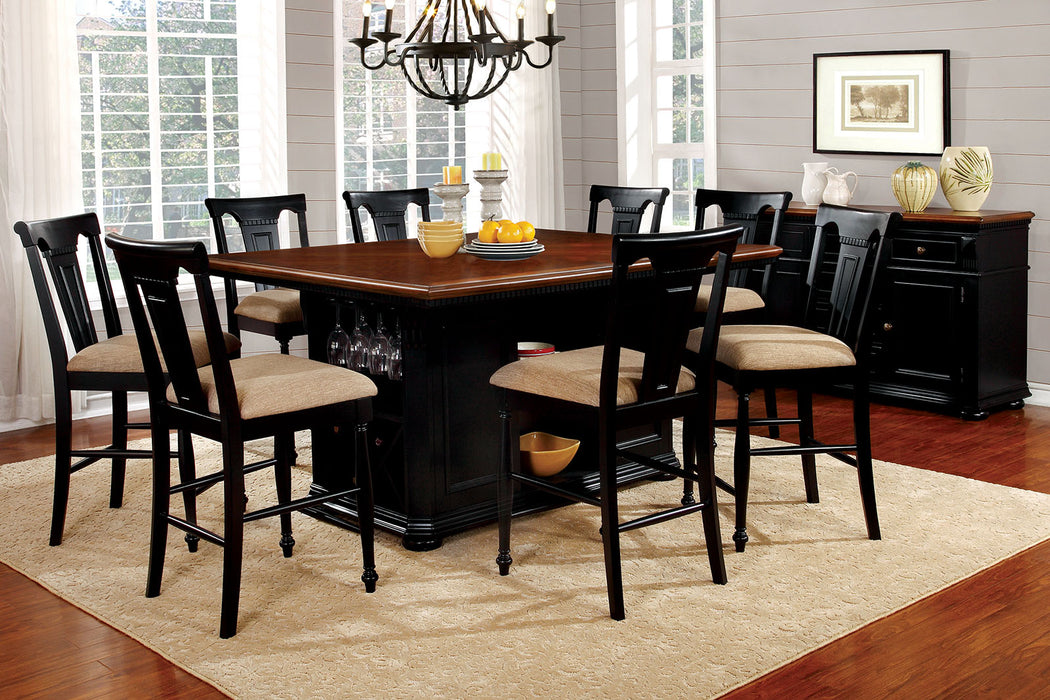 SABRINA Black/Cherry 7 Pc. Dining Table Set image