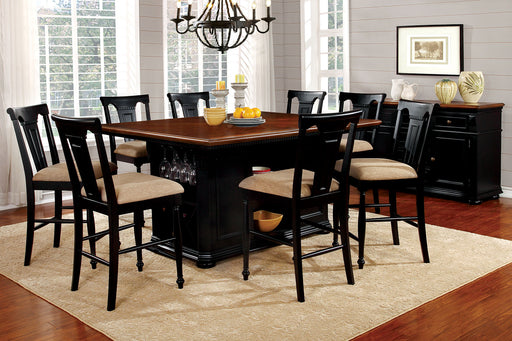 SABRINA Black/Cherry 9 Pc. Dining Table Set image