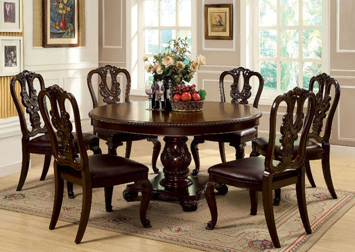 Bellagio Brown Cherry Round Dining Table image