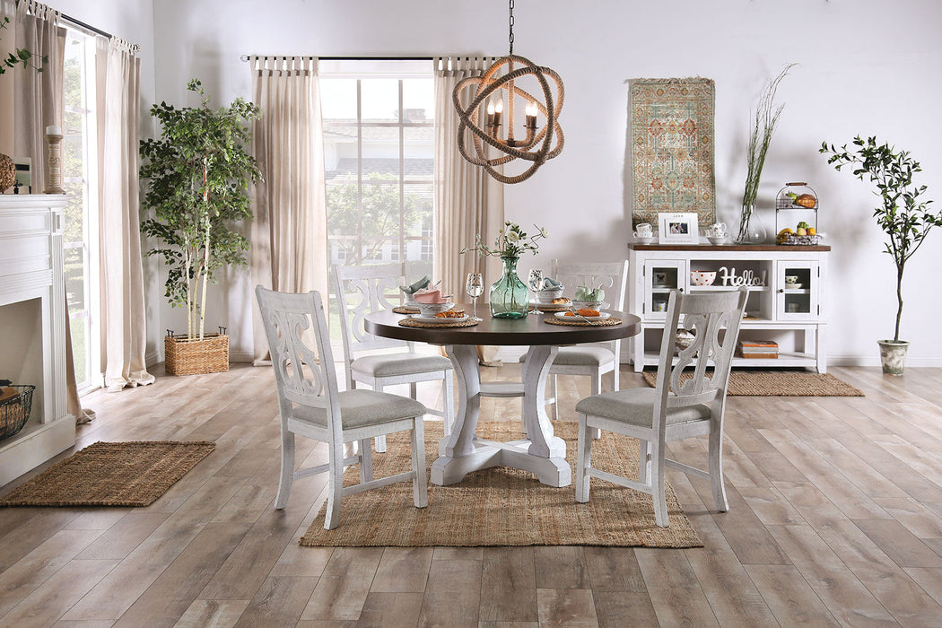 Auletta Transitional Round Dining Table image