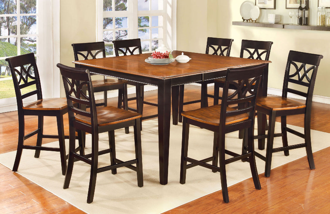 TORRINGTON II Black/Cherry 9 Pc. Dining Table Set image