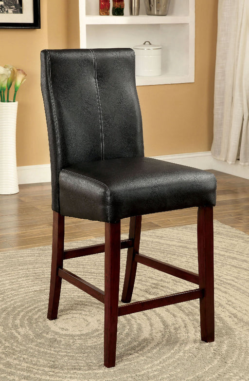 BONNEVILLE II Brown Cherry/Black Counter Ht. Chair (2/CTN) image