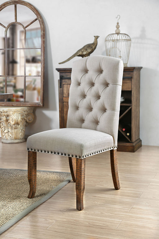 Gianna Rustic Pine/Ivory Side Chair (2/CTN) image