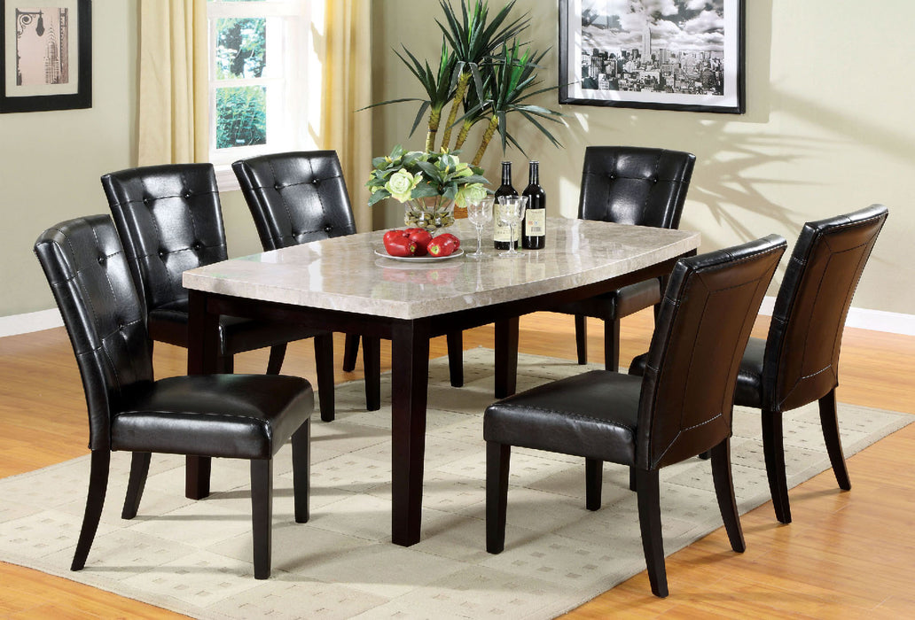 Marion I Espresso 7 Pc. Oval Dining Table Set image